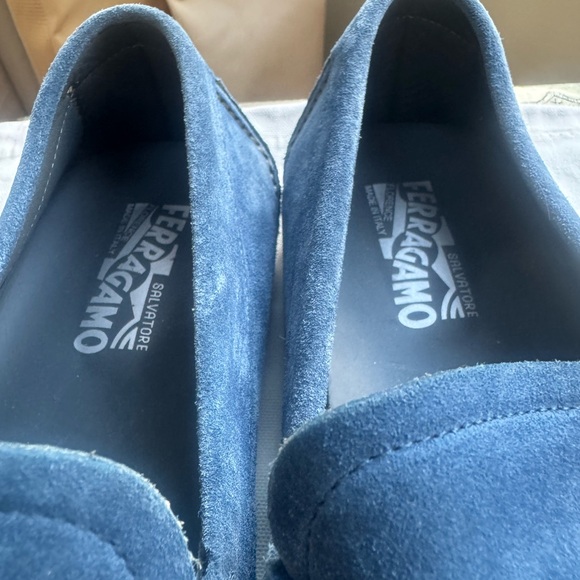 NWOT Salvatore Ferragamo Men's Blue Parigi Loafers - Picture 6 of 14